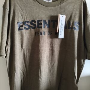 Essentials Fear Of God Men's Olive T-Shirt